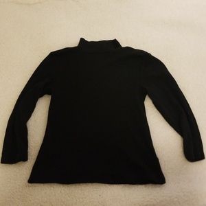 faux turtleneck long sleeve shirt